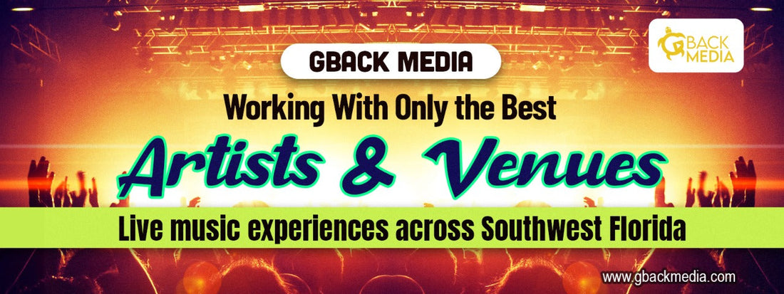 Live music crowd at a GBack Media showcase featuring top artists and venues in Southwest Florida