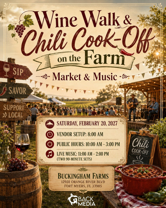 2027-02-20 Wine Walk & Chili Cook-Off on the Farm